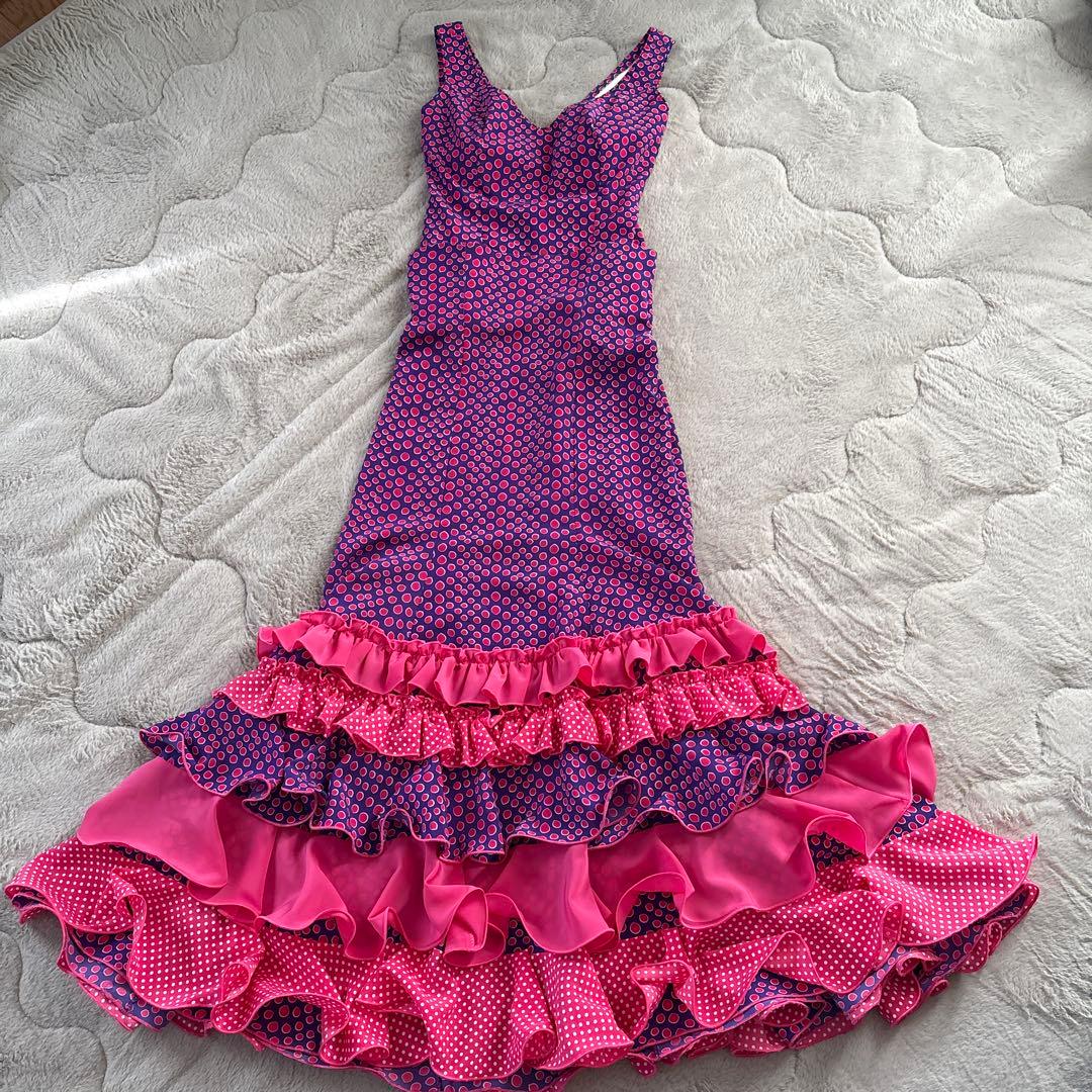 フラメンコ衣装　イベリア　CANELA PURA SからS Mくらい