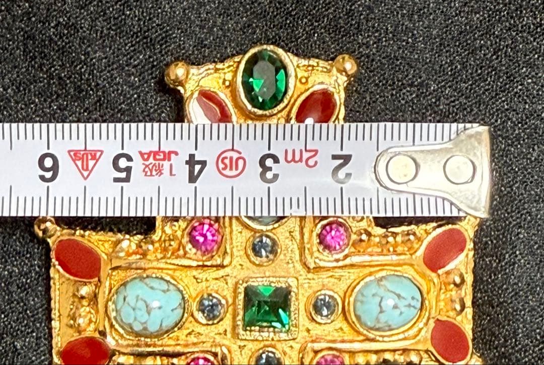 レア 豪華 大型ストーン ブローチ&ネックレストップ可♪ クリスチャン　ラクロワ