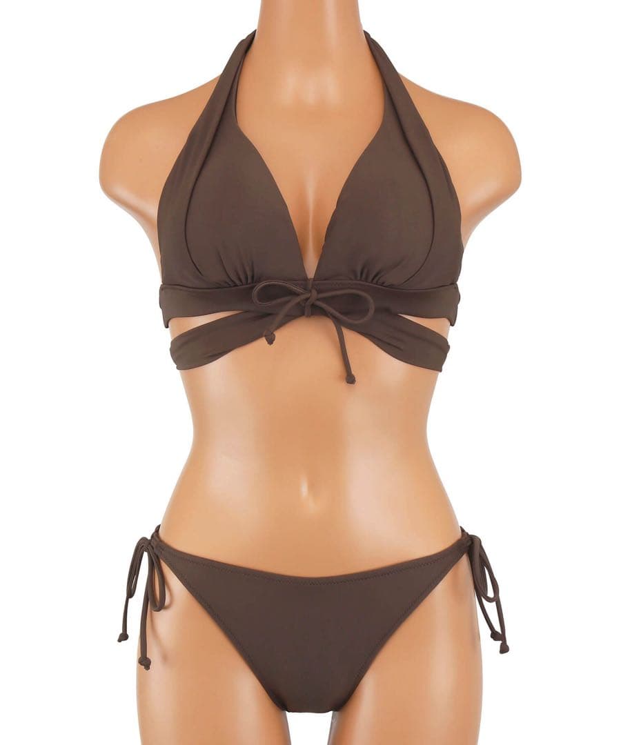 【値下げ】ナチュラルだけどしっかり盛れるナチュラルアップブラノンワイヤービキニ