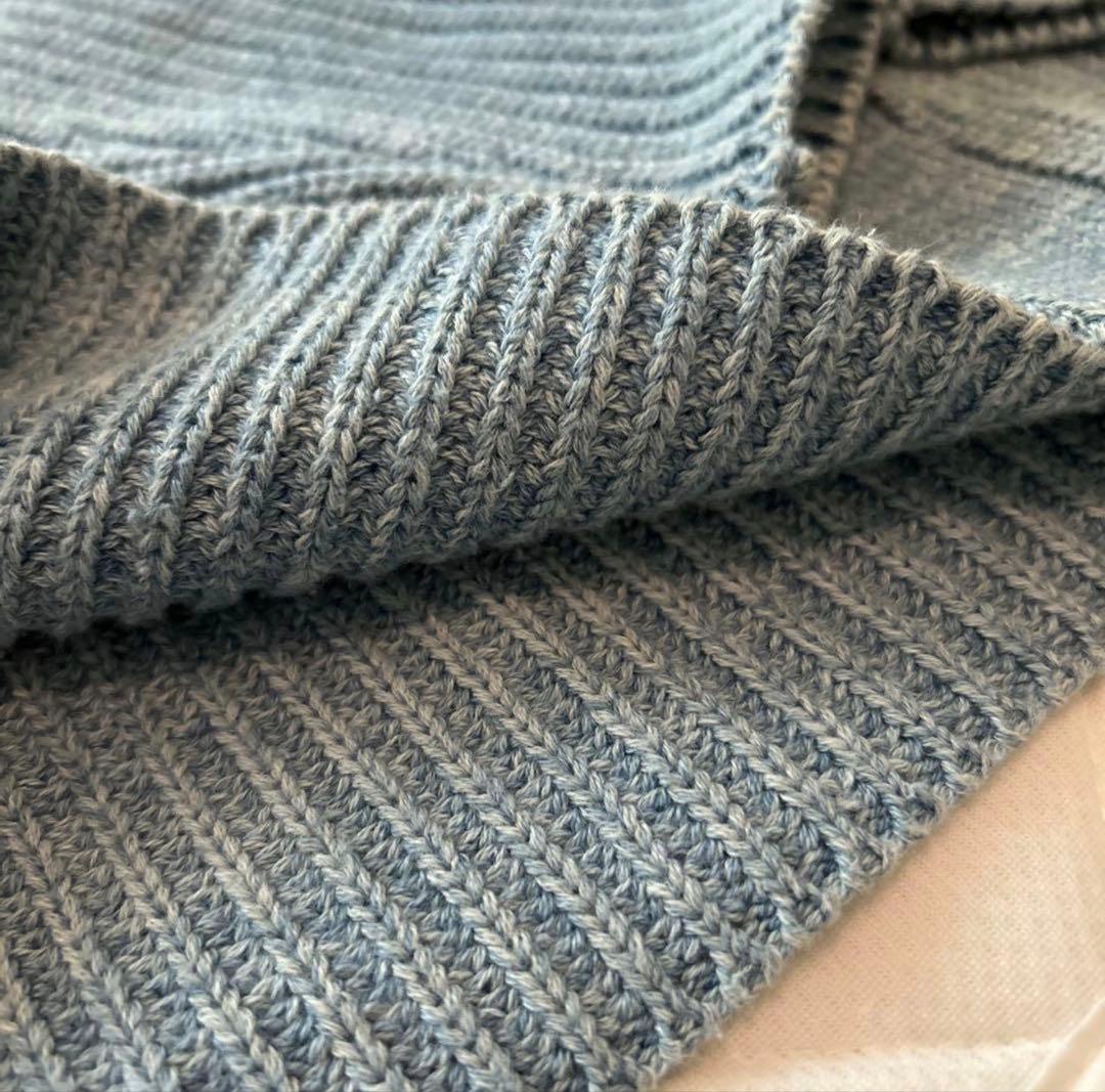 ロンハーマン コットン　カーディガン　ブルー　Ｍ