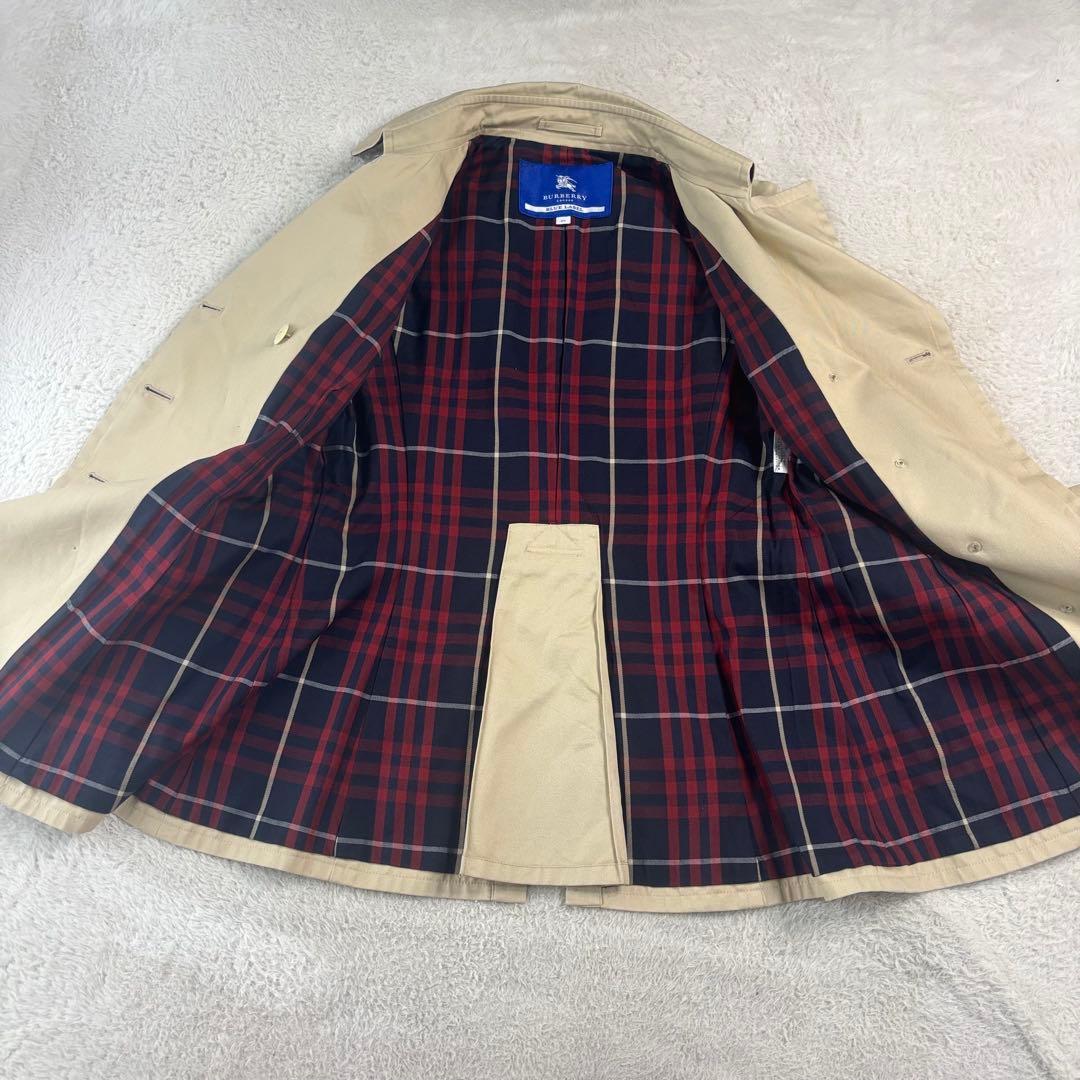 バーバリーブルーレーベル ベージュ ダブルブレスト トレンチコート