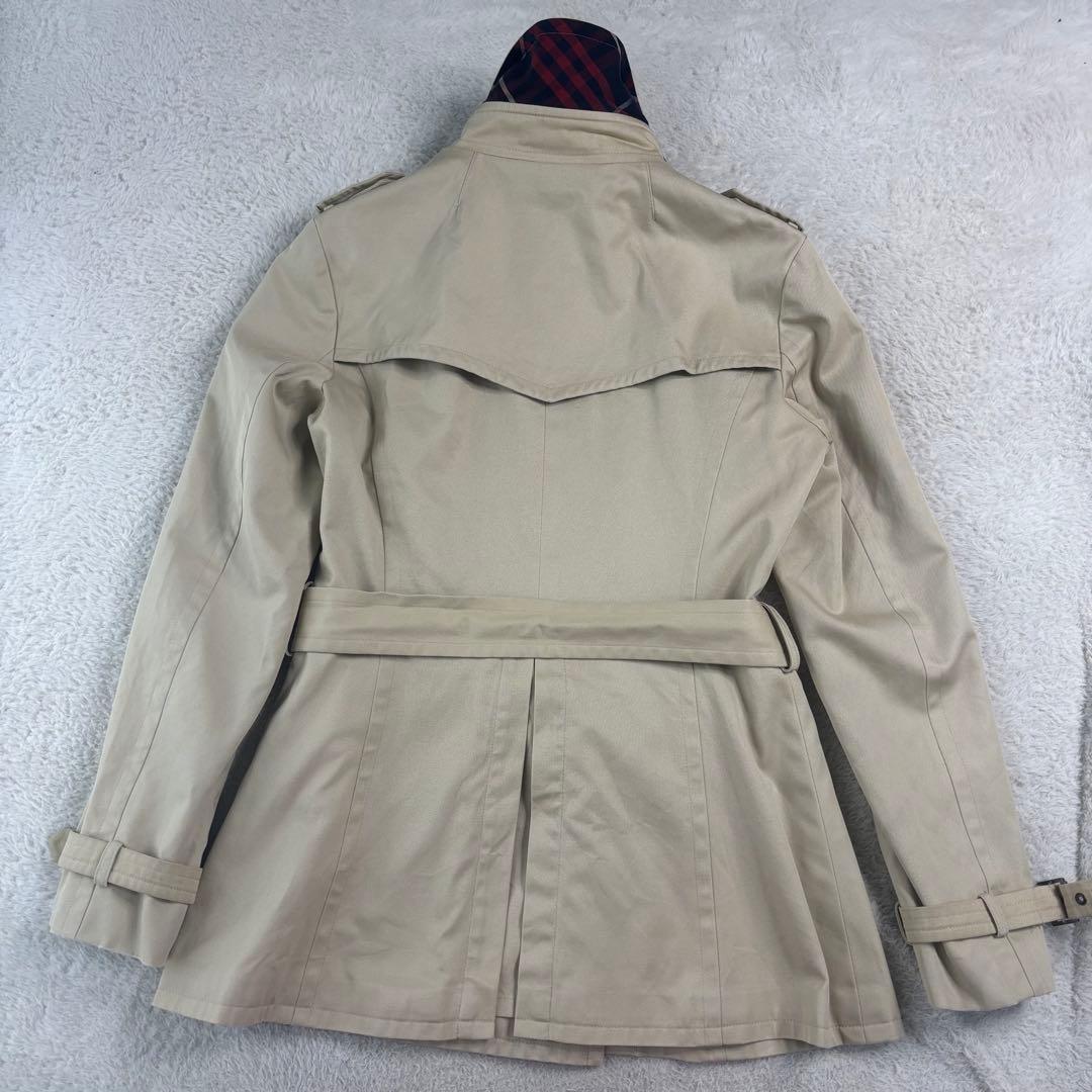 バーバリーブルーレーベル ベージュ ダブルブレスト トレンチコート