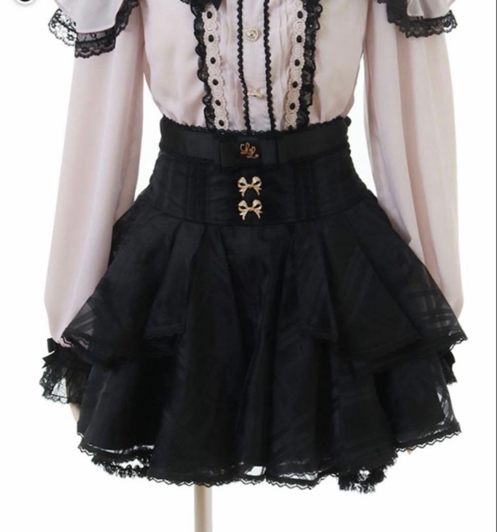 リズリサ　LIZLISA シアーチェックフレアスカパン