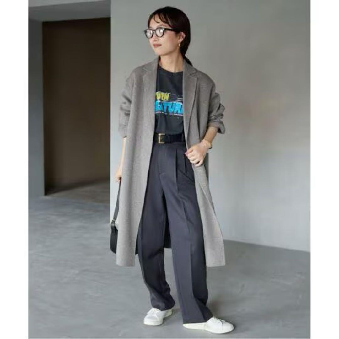 美品 スローブイエナ ☆ HAMILTONダブルフェイスロングチェスターコート