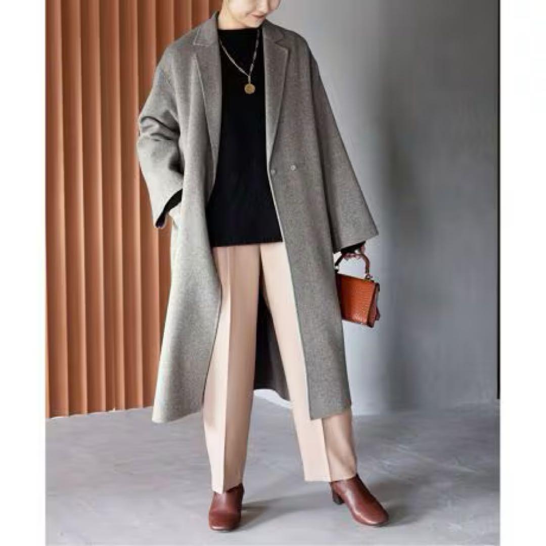 美品 スローブイエナ ☆ HAMILTONダブルフェイスロングチェスターコート