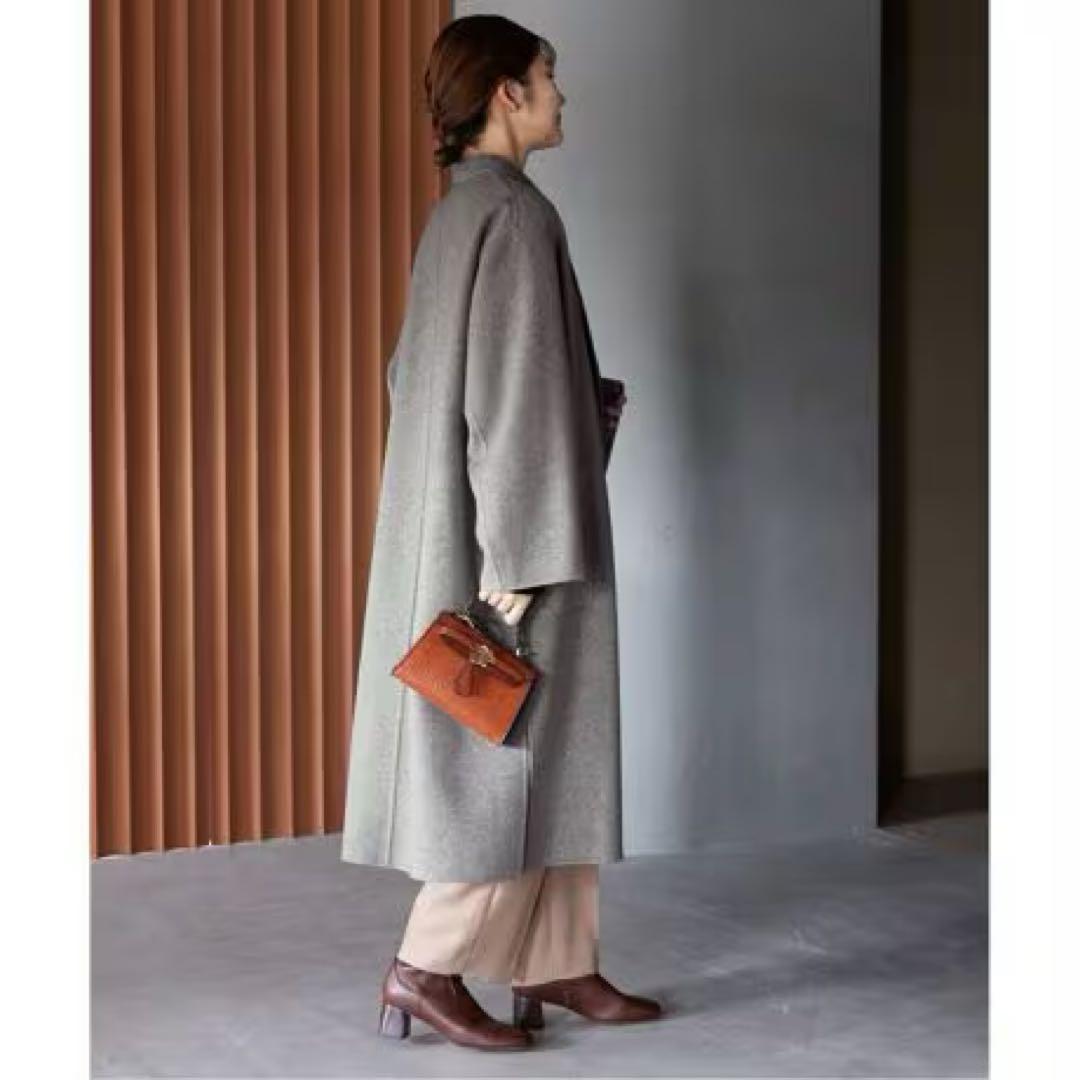 美品 スローブイエナ ☆ HAMILTONダブルフェイスロングチェスターコート