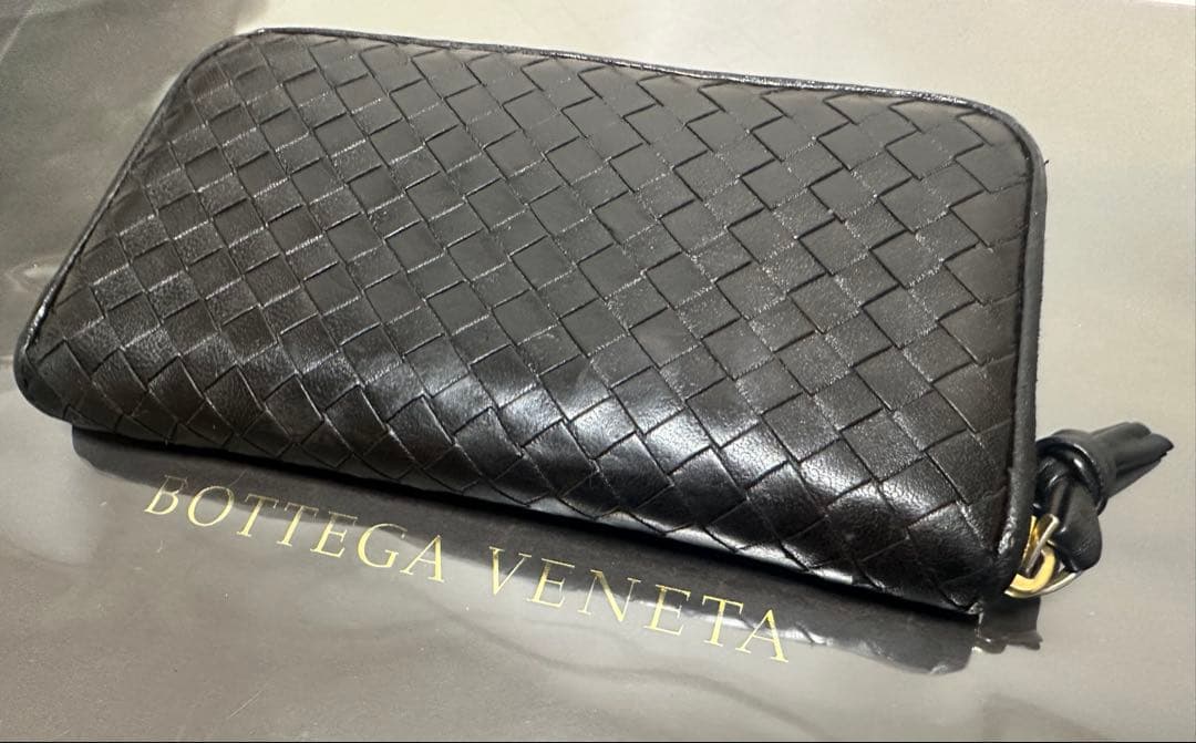 【付属品付】ボッテガヴェネタ ラウンドファスナー/ラム/黒/3️⃣✨✨✨