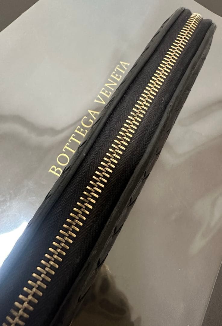 【付属品付】ボッテガヴェネタ ラウンドファスナー/ラム/黒/3️⃣✨✨✨