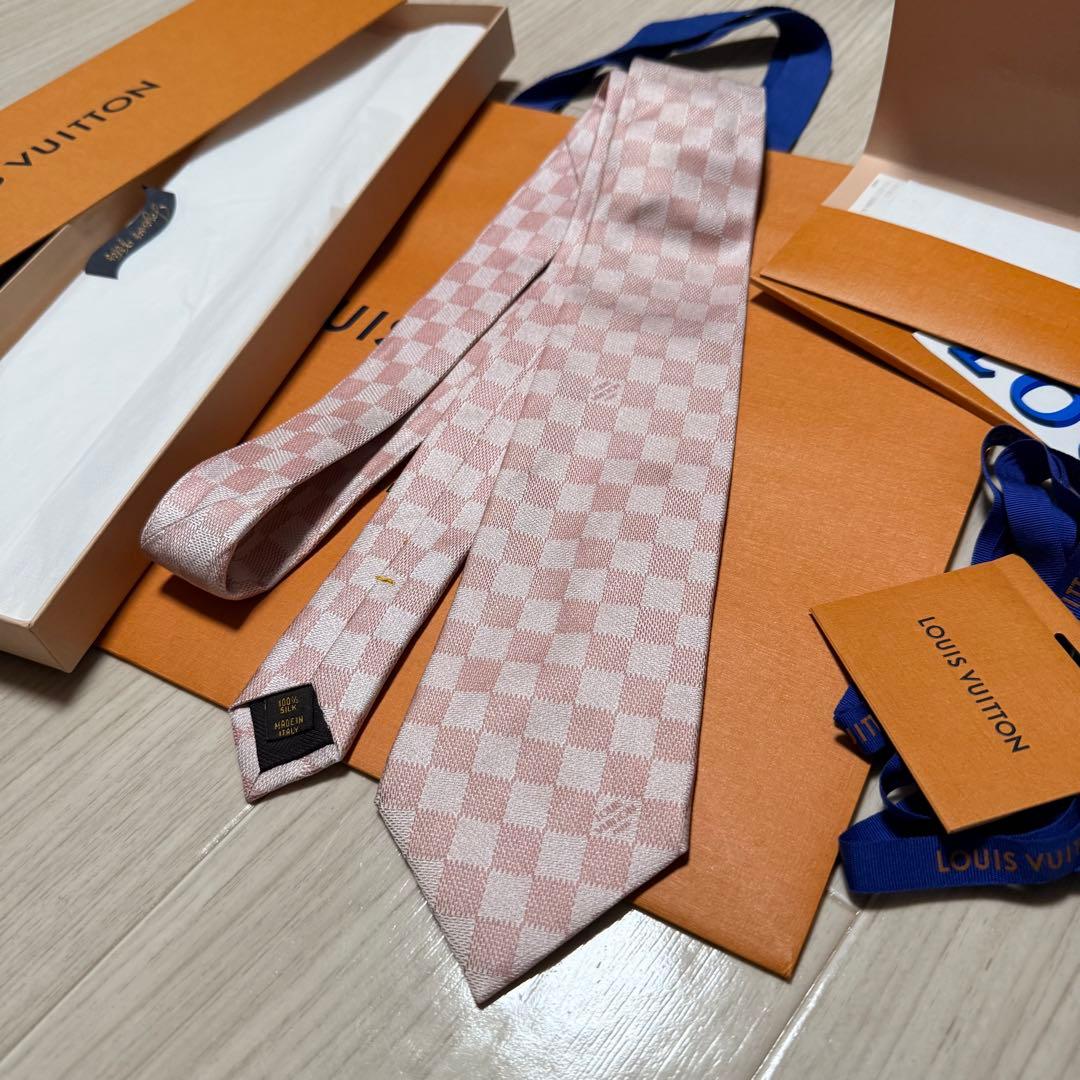 新品✨箱袋付❗️LV ヴィトン　ネクタイ メンズ シルク イタリア製