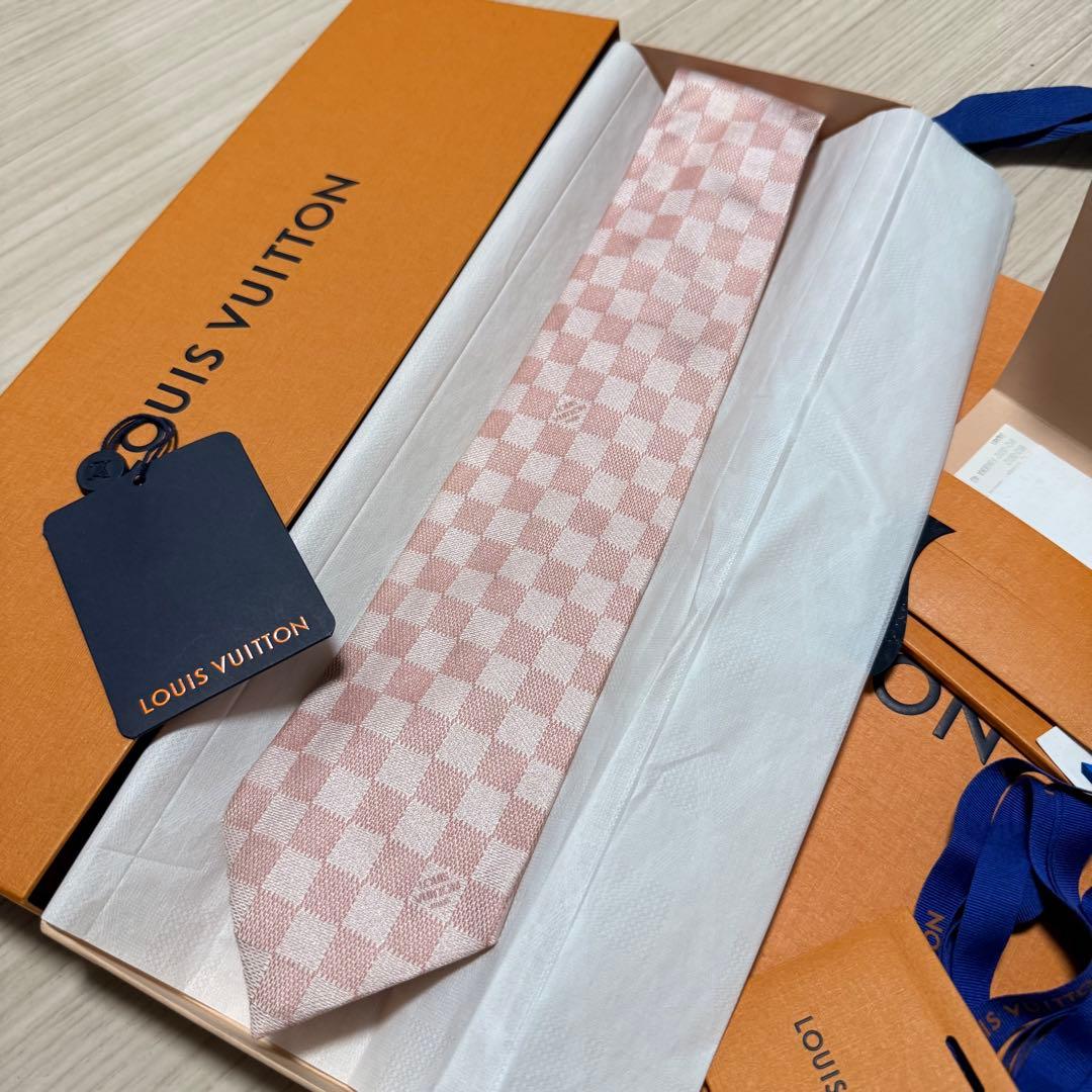 新品✨箱袋付❗️LV ヴィトン　ネクタイ メンズ シルク イタリア製