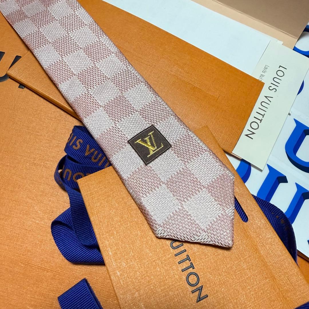新品✨箱袋付❗️LV ヴィトン　ネクタイ メンズ シルク イタリア製