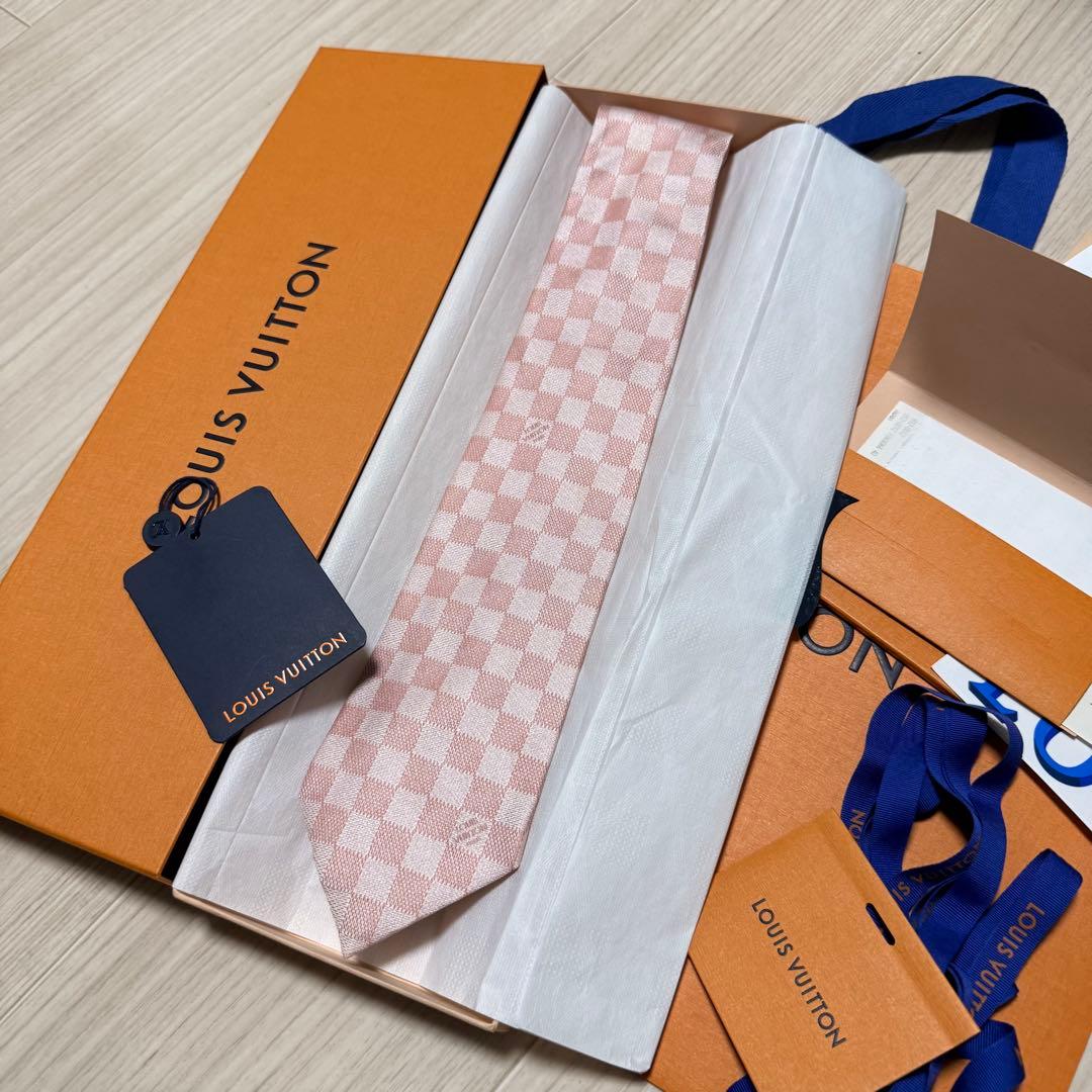 新品✨箱袋付❗️LV ヴィトン　ネクタイ メンズ シルク イタリア製