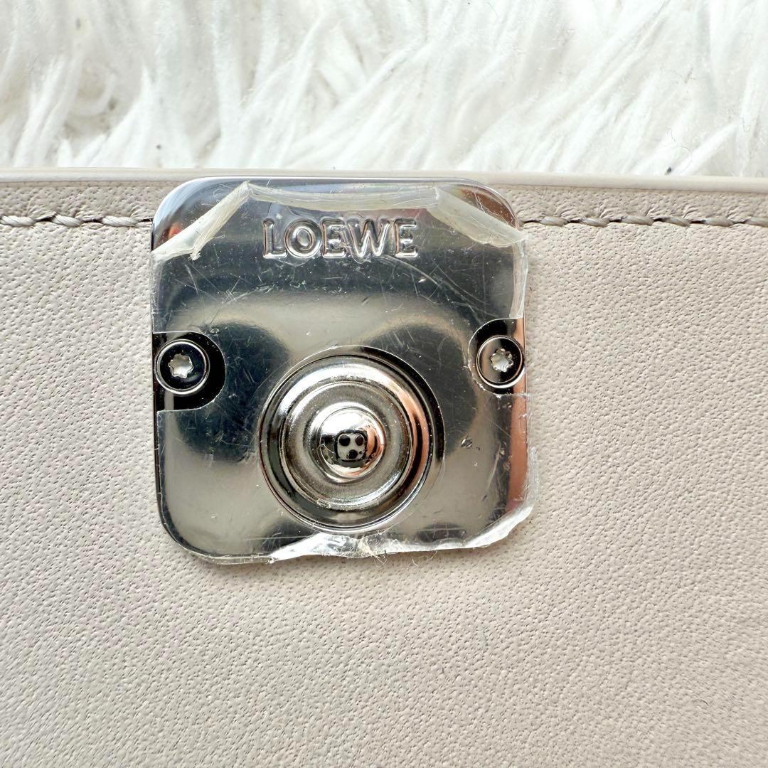 【極美品】ロエベ 6連キーケース アナグラム ライトゴースト ベージュ