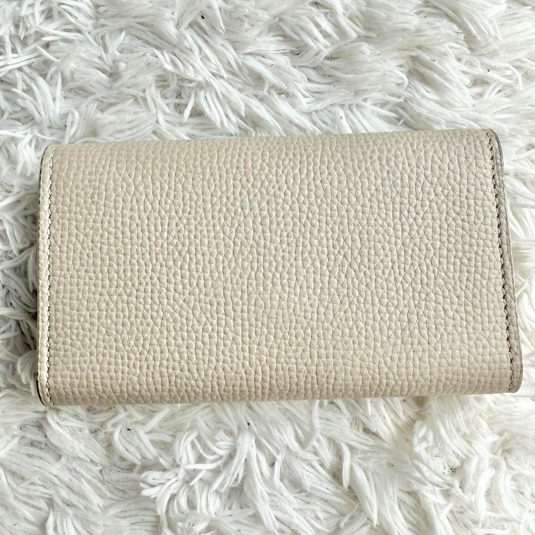 【極美品】ロエベ 6連キーケース アナグラム ライトゴースト ベージュ