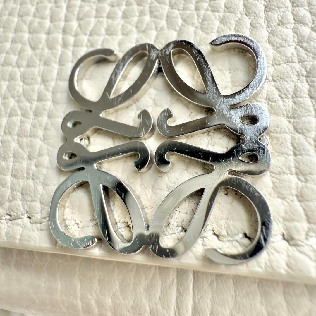 【極美品】ロエベ 6連キーケース アナグラム ライトゴースト ベージュ