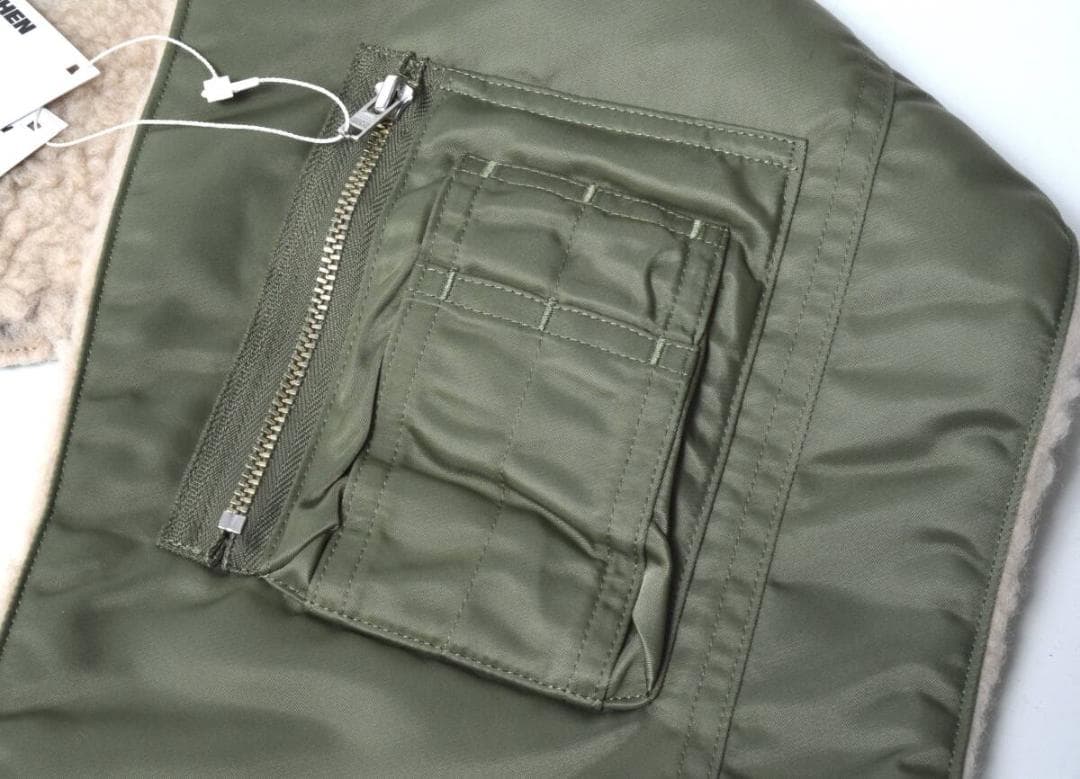 SOFTHYPHEN MA-1 STOLE GLOVE マフラー オリーブ