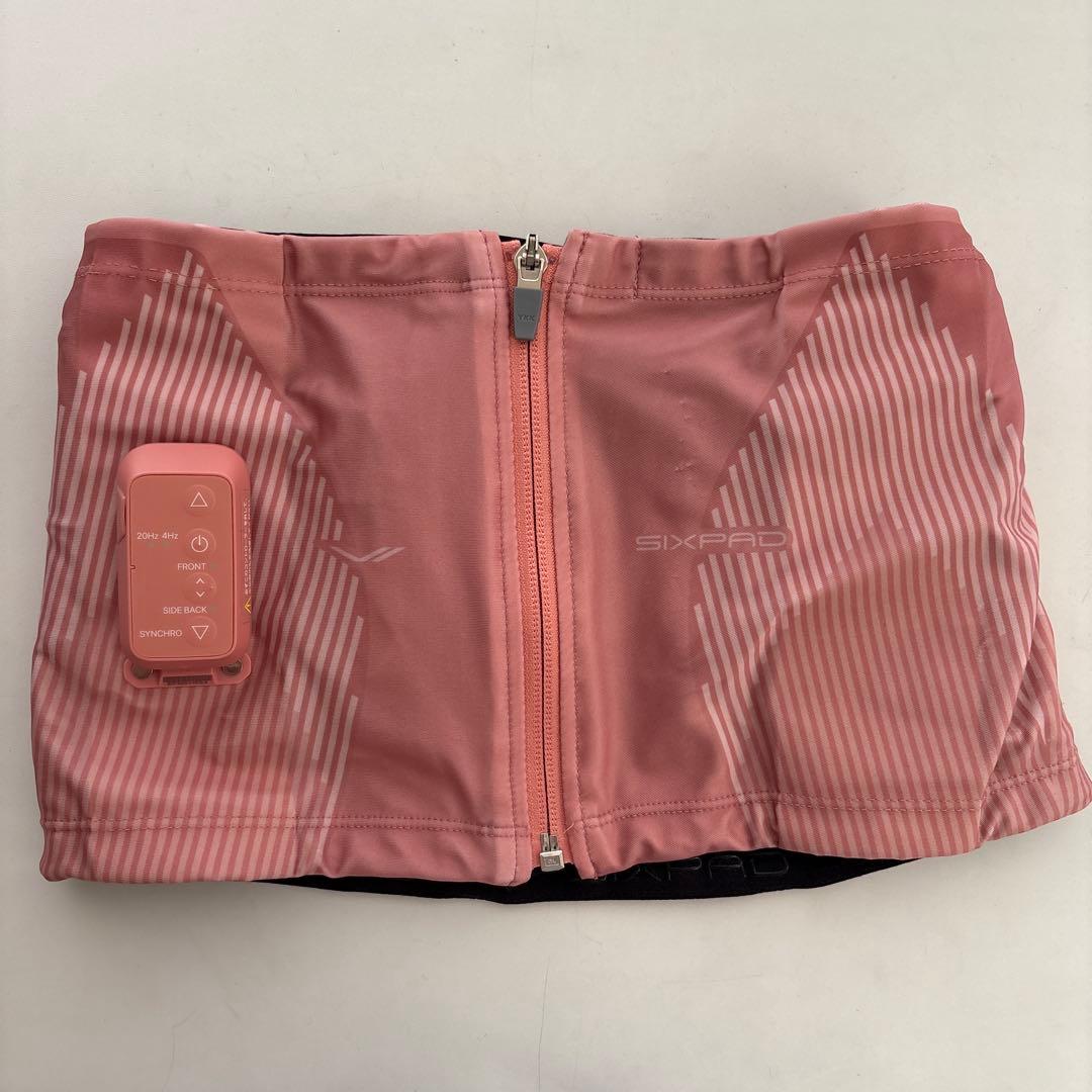 SIXPAD パワースーツコアベルト　ピンクM コントローラー付き