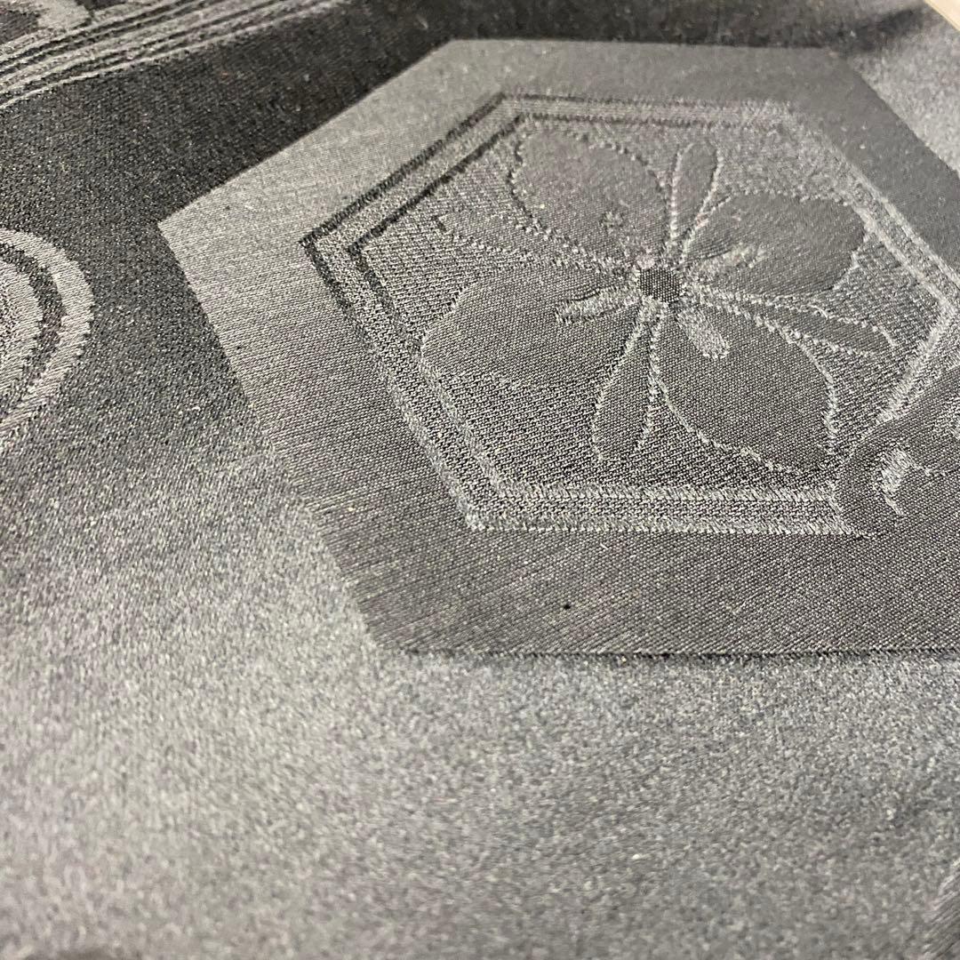 【高級 西陣織】正絹 帯 千草謹製 黒 慶長吉祥紋様 松 華紋 訪問着 留袖