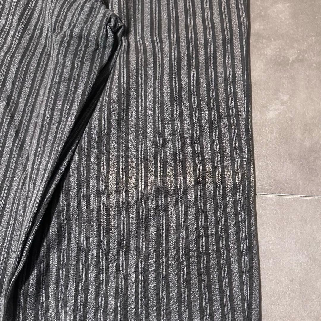 40s 50s ユーロ　フレンチ　ワーク　ストライプ　パンツ　スラックス　グレー