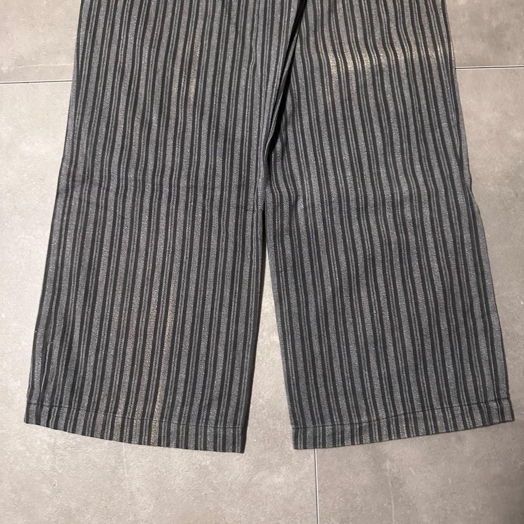 40s 50s ユーロ　フレンチ　ワーク　ストライプ　パンツ　スラックス　グレー