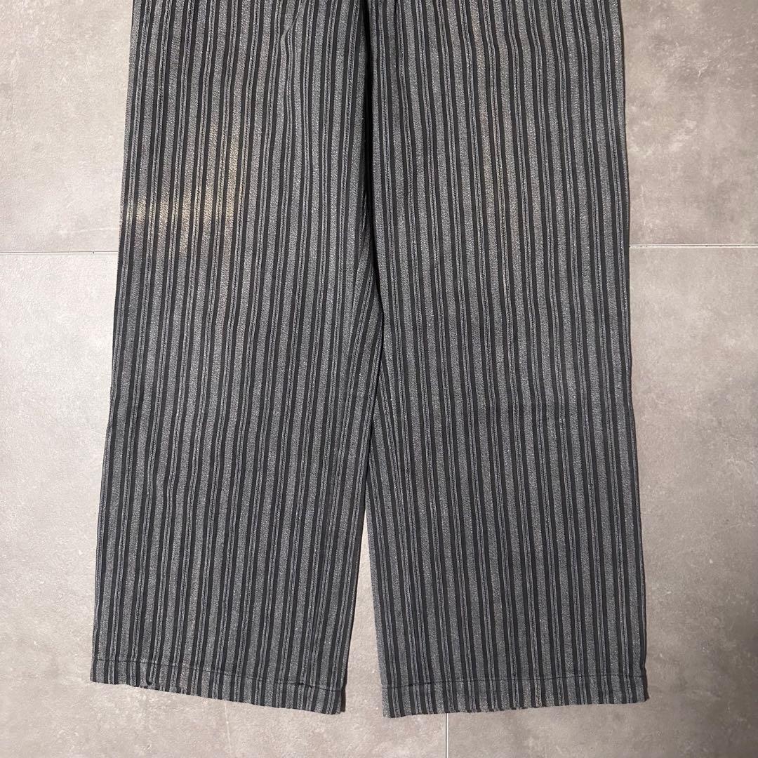 40s 50s ユーロ　フレンチ　ワーク　ストライプ　パンツ　スラックス　グレー