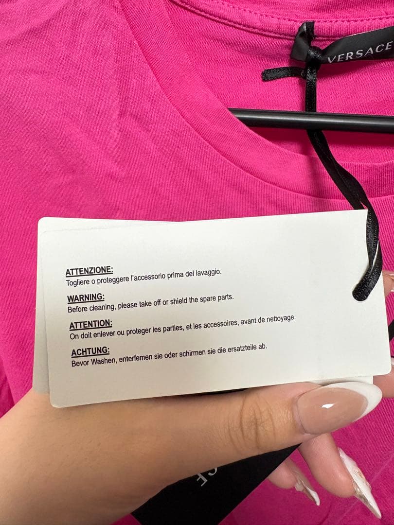 VERSACE ロゴ コットンTシャツ
