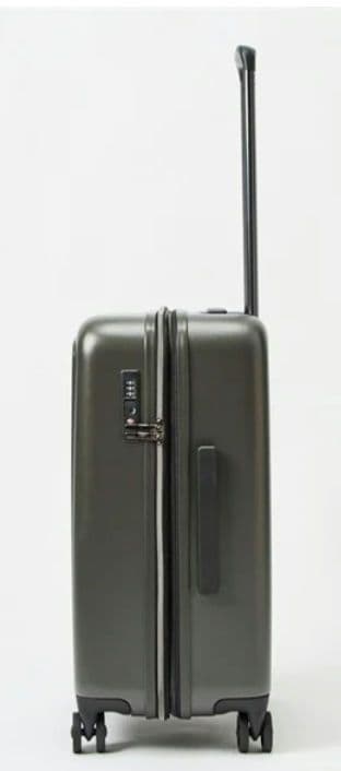 匿名 1回使用 FILA 拡張 キャリーケース 濃グレー 4輪 47(52)L