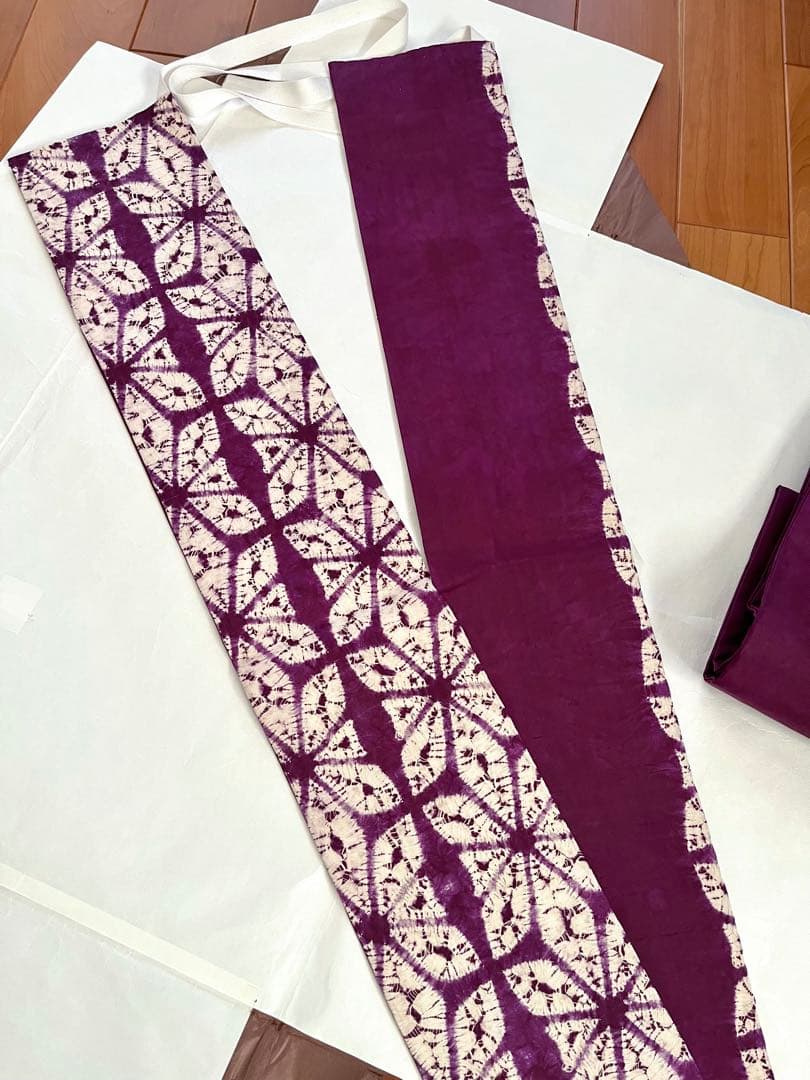 紫根染の二部式帯　草紫堂