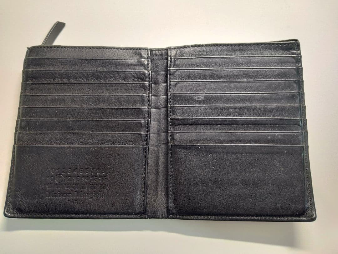 Maison Margiela 黒 二つ折り財布　付属品あり