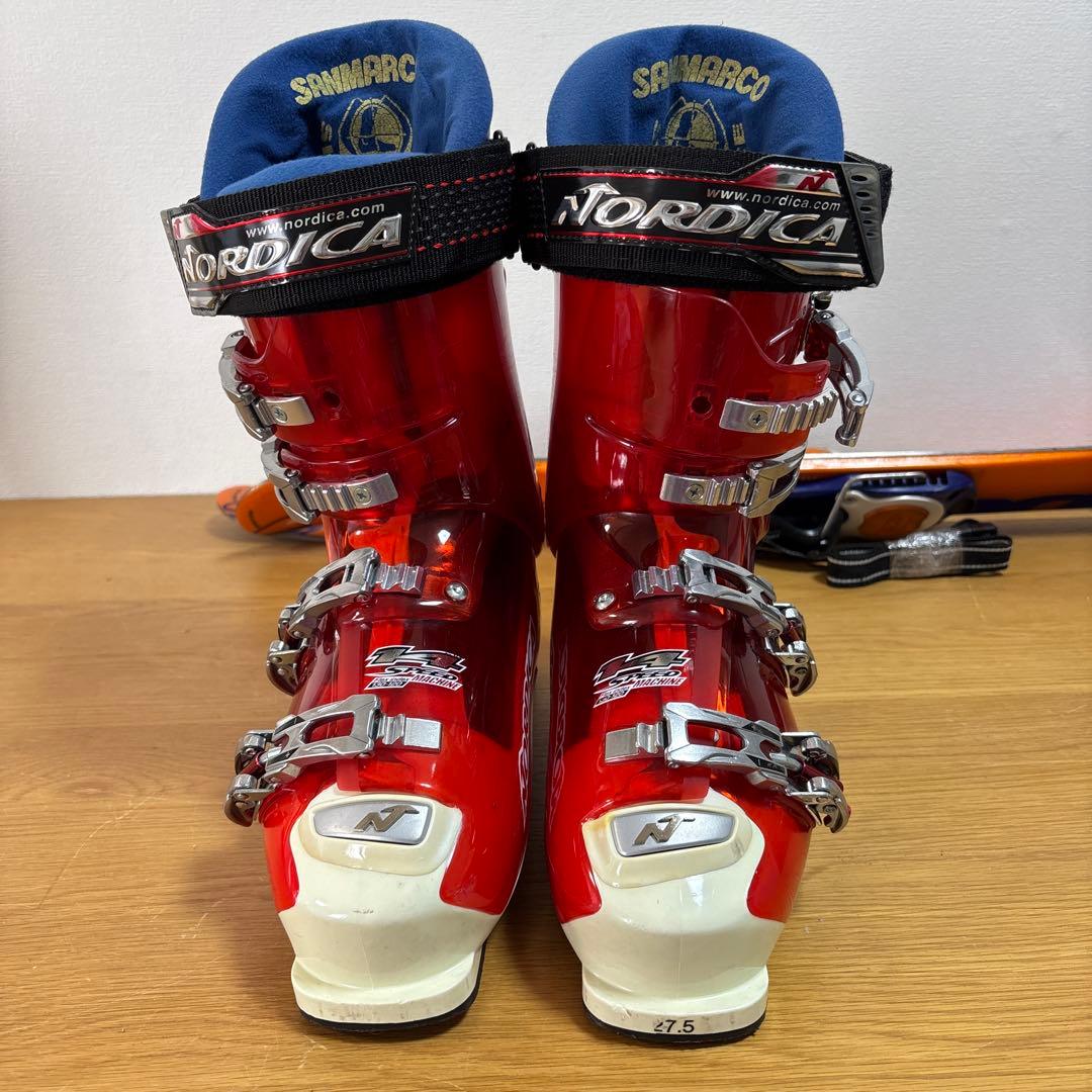 メンズ　ショートスキーセット　SALOMON 28cm NORDICAブーツ付