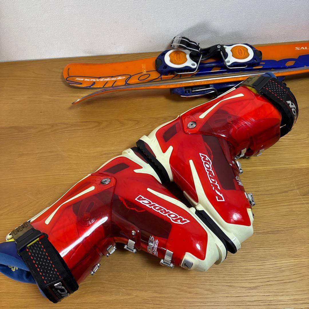 メンズ　ショートスキーセット　SALOMON 28cm NORDICAブーツ付