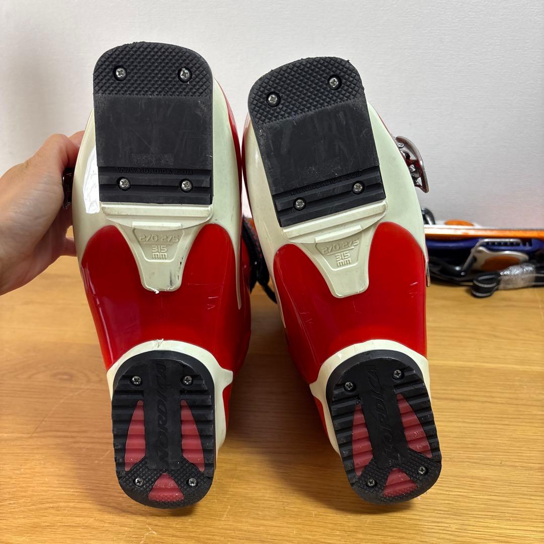 メンズ　ショートスキーセット　SALOMON 28cm NORDICAブーツ付