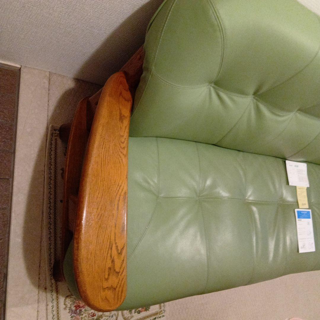 浜本工芸　HAMOTO ３人掛け（天然木）・牛本革 ソファ