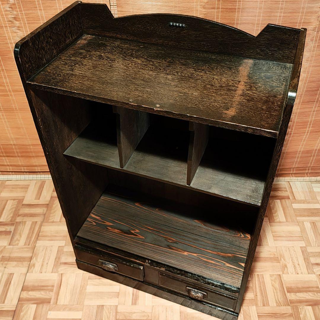 木製棚　食器棚　オープンラック　昭和レトロ　古家具