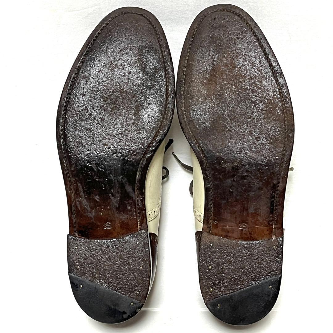 ★TETE HOMME テットオム★コンビレザー★バイカラー★S(25cm)★