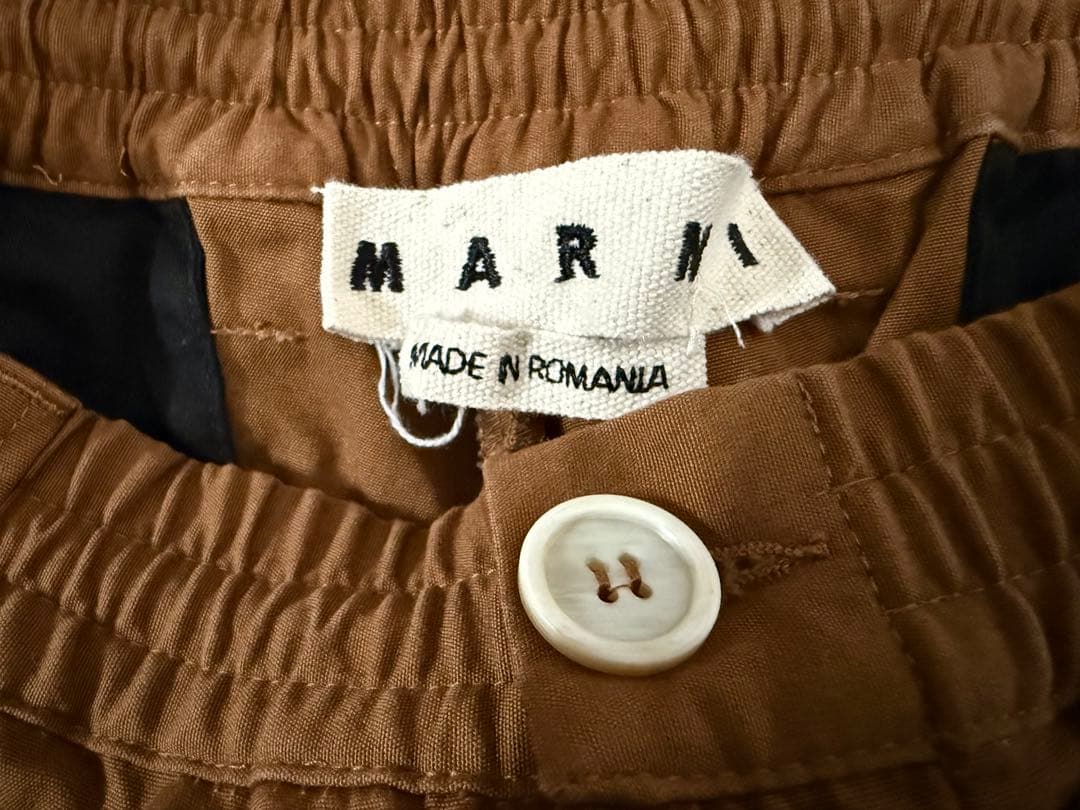 MARNI マルニ　トロピカルウールテーパー ドイージーパンツ 48