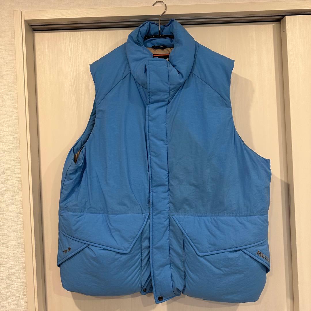 最終価格　美品　beams × marmot 別注　ダウンベスト　L size
