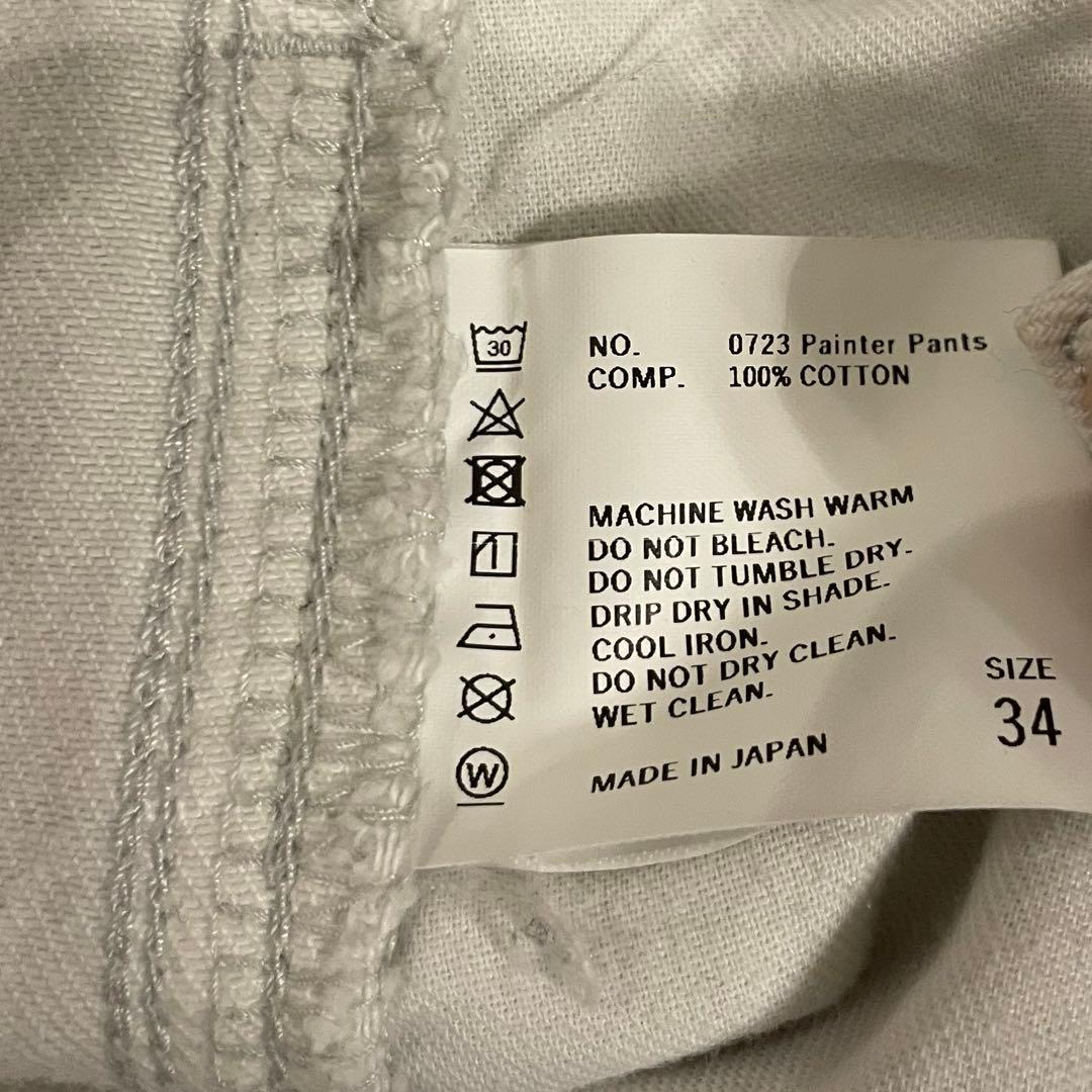 パンツ shishikui Painter pants / OFF WHITE 34