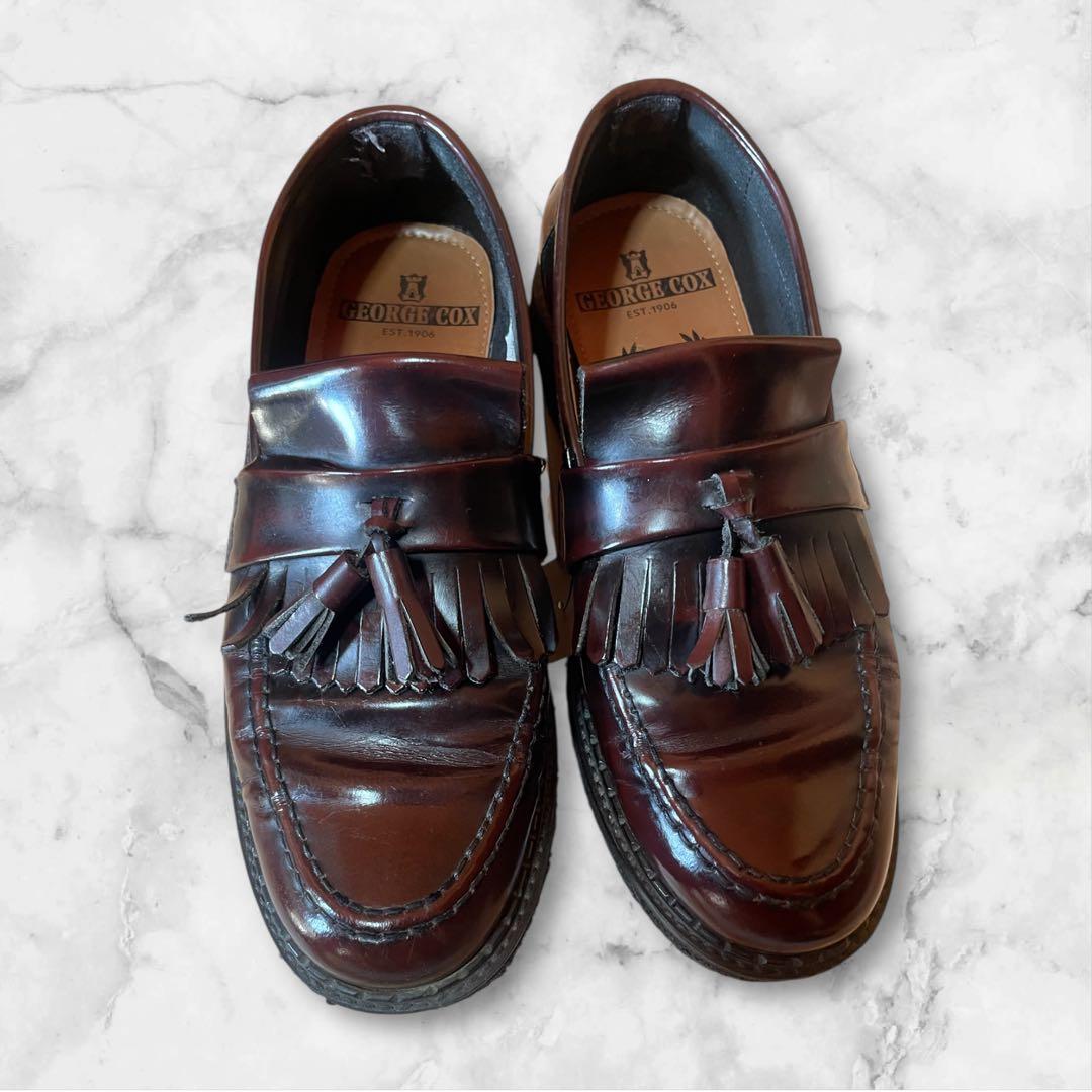 FRED PERRY×E COX タッセルローファーレザー