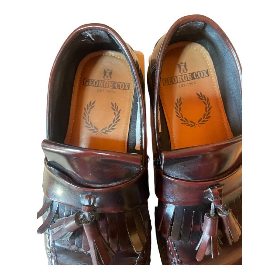 FRED PERRY×E COX タッセルローファーレザー