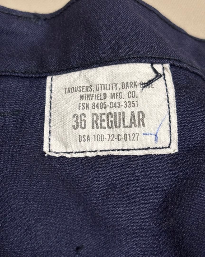 70s us navy ベイカーパンツ　ユーティリティトラウザー　36R