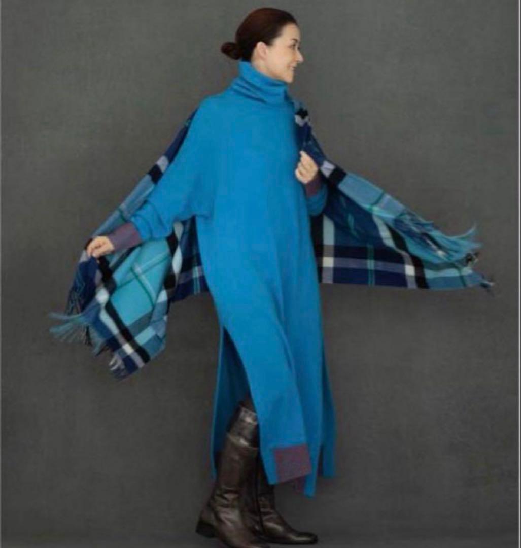 ハウスオブロータスHOUSE OF LOTUSチェックカシミヤストール桐島かれん