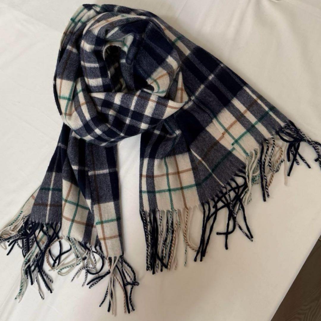 ハウスオブロータスHOUSE OF LOTUSチェックカシミヤストール桐島かれん