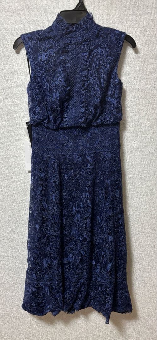 【新品】EPOCA タダシショージ ハイネックシンメトリーレースワンピース