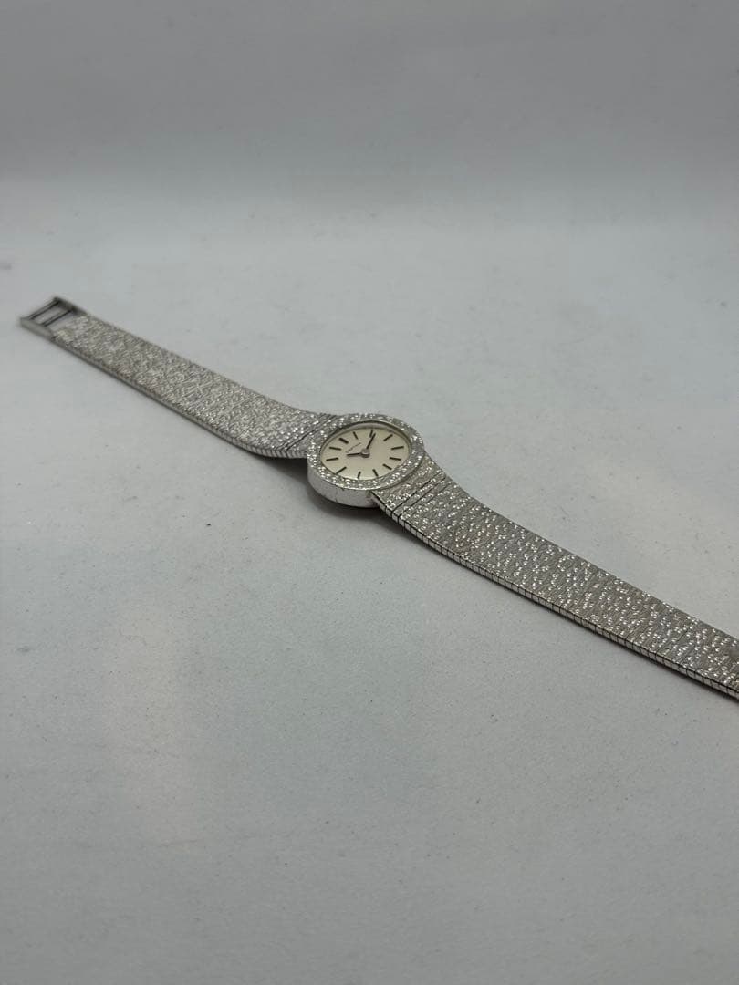 ⭐️スイス、サーチナシルバー一体ブレス　0.925刻印手巻き⭐️オーバーホール済み⭐️