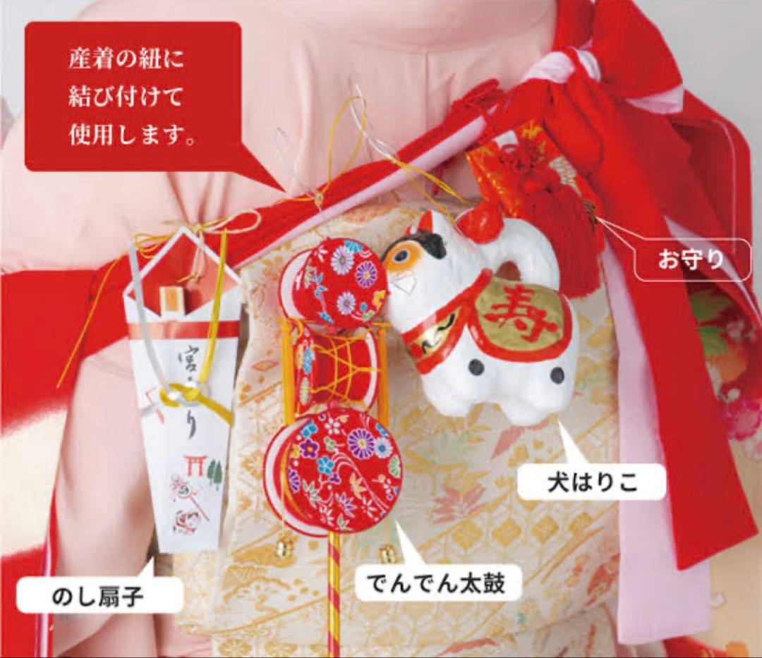 格安【美品】新品未使用品　お宮参り小物6点セット　女の子　ちりめん　N O.18