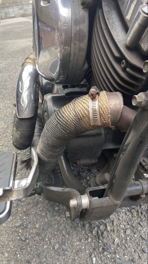 ドラッグスター400（4TR） 2in1マフラー