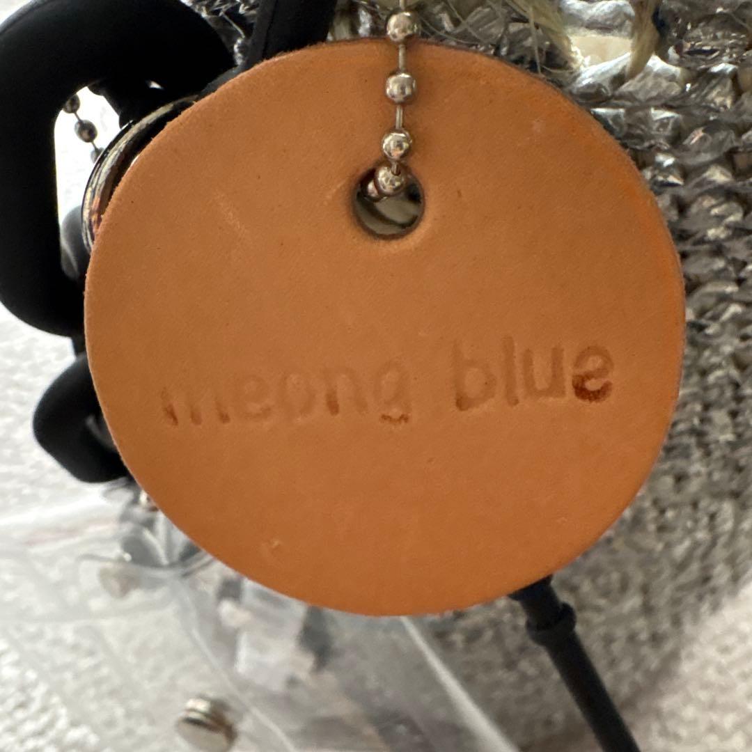 【美品】OVALKago-Bag Charm、ファー付きワンハンドルカゴバッグ