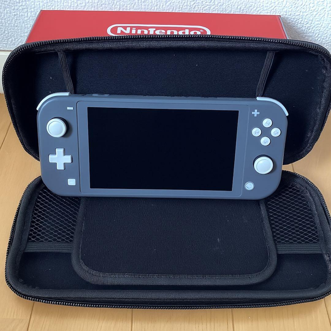 Nintendo Switch Lite グレー 本体とケースと充電コード付き