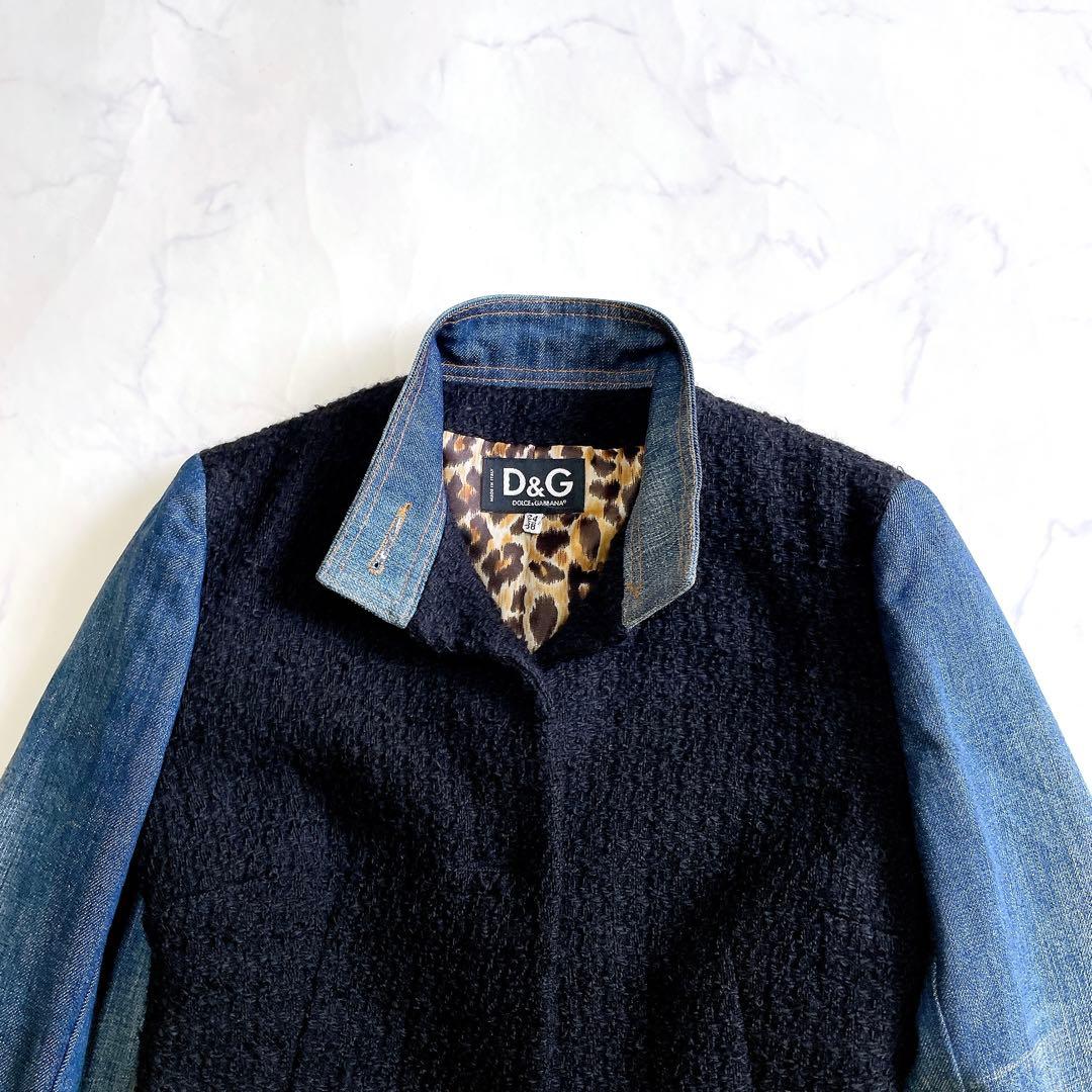 希少 DOLCE & GABBANA Gジャン 38 フロントボタン欠品 y2k